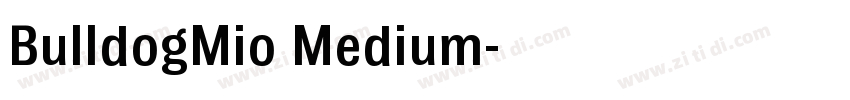 BulldogMio Medium字体转换